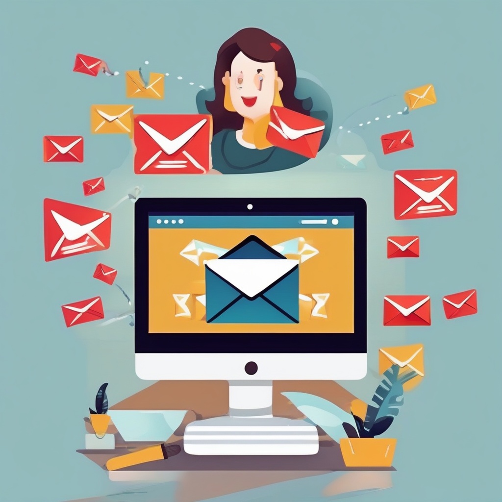 Email marketing illustration