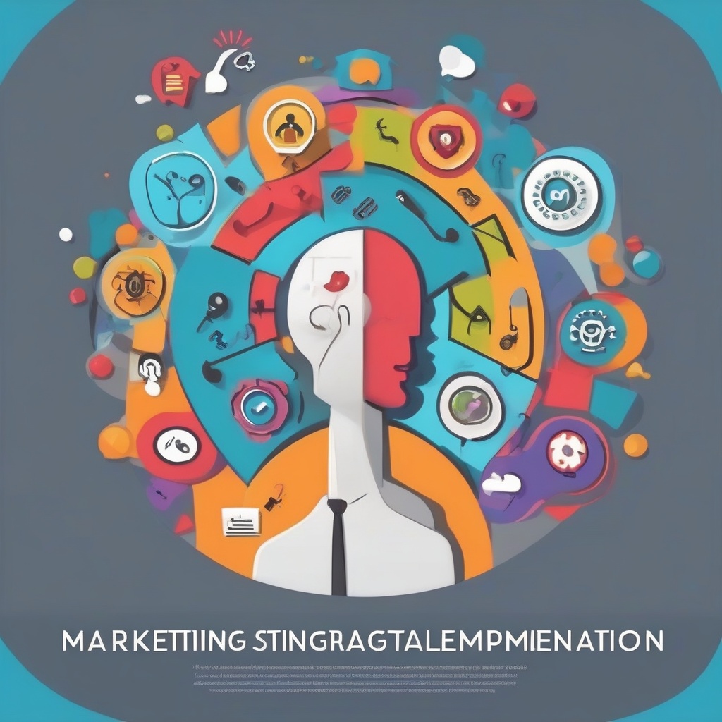 Marketing strategy implementation showing various psychological elements